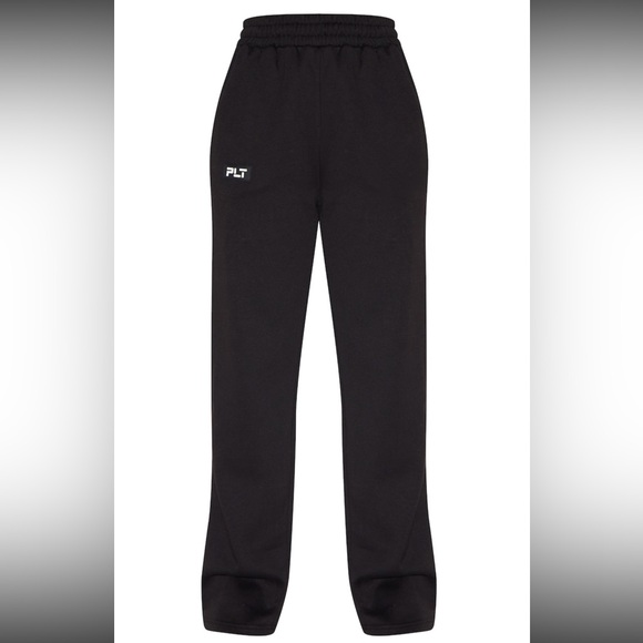 PrettyLittleThing Pants - PrettyLittleThing Black Track Pants